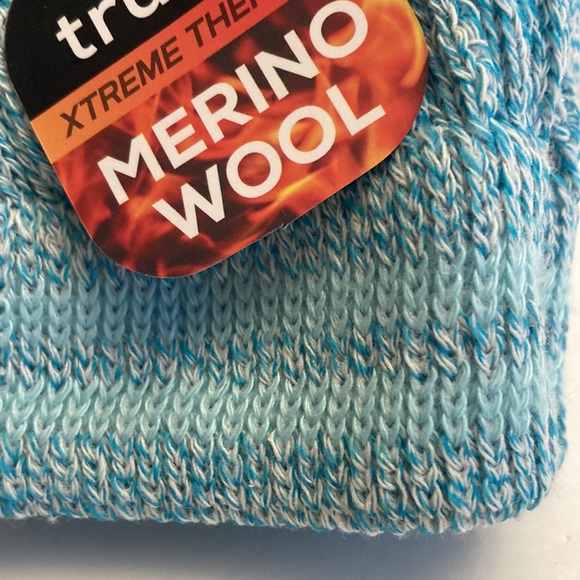 Merino Wool Blend Socks Xtreme Thermal Warm Cold Weather Boot Socks Light Blue - Picture 6 of 15